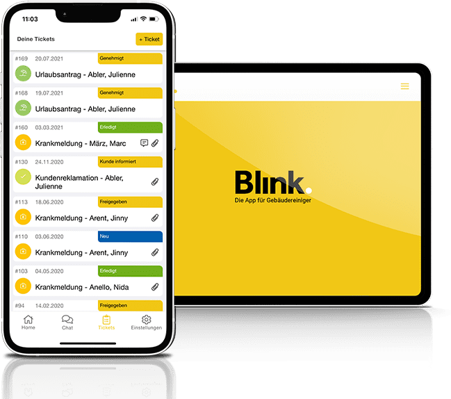 Blink.Active Screen Mobil und Tablet