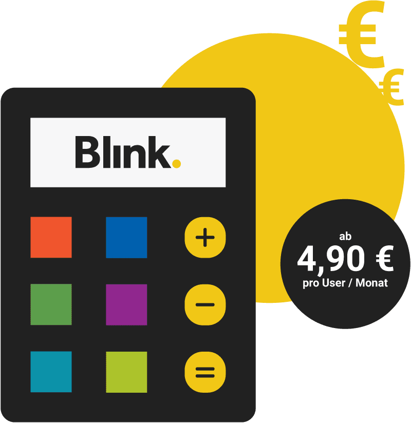 Blink Taschenrechner Illustration